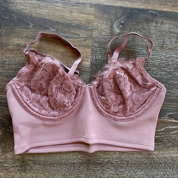 Free People Bianca Longline Balconnet Bra Size XS - Picture 2 of 13